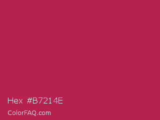 Hex #b7214e Color Image