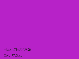 Hex #b722c8 Color Image