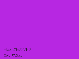 Hex #b727e2 Color Image