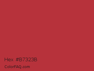 Hex #b7323b Color Image