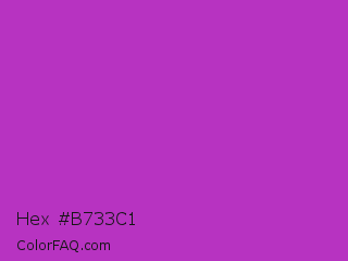 Hex #b733c1 Color Image