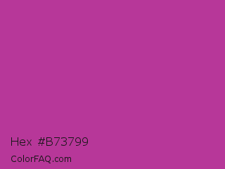 Hex #b73799 Color Image