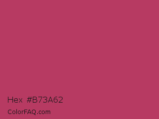 Hex #b73a62 Color Image