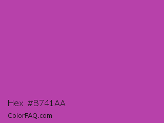Hex #b741aa Color Image
