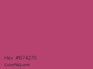 Hex #b74270 Color Image