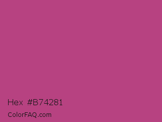 Hex #b74281 Color Image