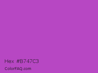 Hex #b747c3 Color Image