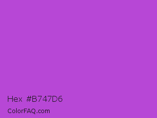 Hex #b747d6 Color Image