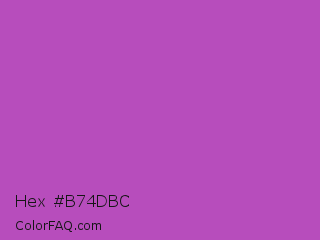 Hex #b74dbc Color Image