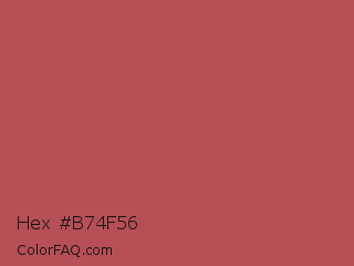 Hex #b74f56 Color Image