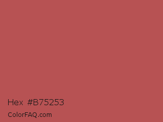 Hex #b75253 Color Image
