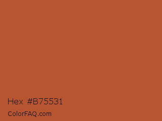 Hex #b75531 Color Image