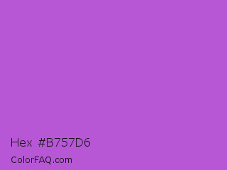 Hex #b757d6 Color Image