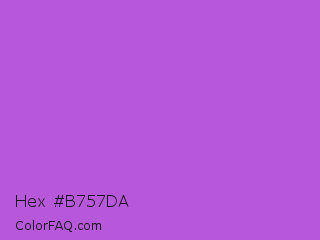Hex #b757da Color Image