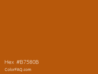 Hex #b7580b Color Image
