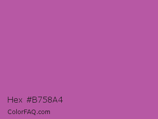 Hex #b758a4 Color Image