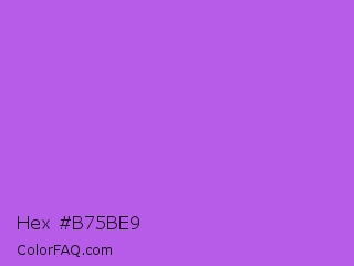 Hex #b75be9 Color Image