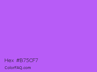 Hex #b75cf7 Color Image