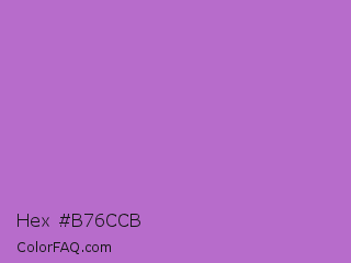 Hex #b76ccb Color Image