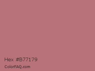 Hex #b77179 Color Image