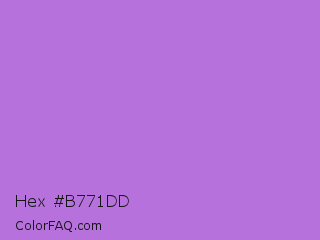 Hex #b771dd Color Image