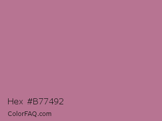 Hex #b77492 Color Image