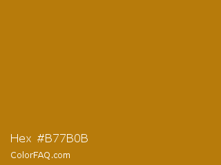 Hex #b77b0b Color Image