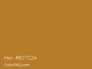 Hex #b77c2a Color Image