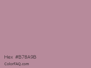 Hex #b78a9b Color Image
