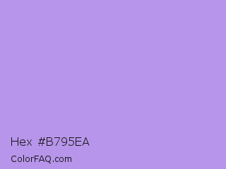 Hex #b795ea Color Image