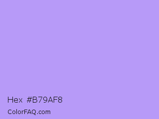 Hex #b79af8 Color Image