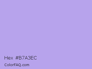 Hex #b7a3ec Color Image