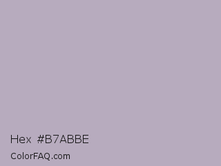 Hex #b7abbe Color Image