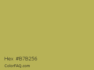 Hex #b7b256 Color Image