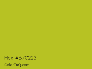 Hex #b7c223 Color Image