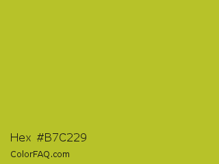 Hex #b7c229 Color Image