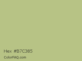 Hex #b7c385 Color Image