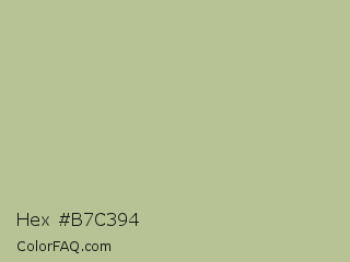 Hex #b7c394 Color Image