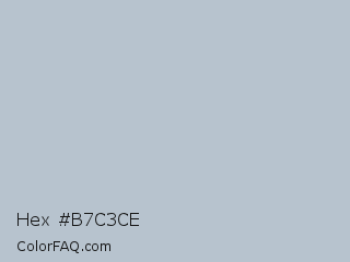 Hex #b7c3ce Color Image