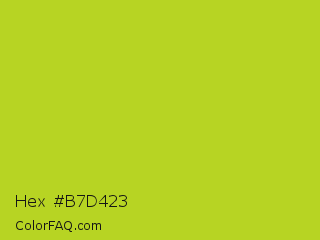 Hex #b7d423 Color Image