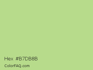 Hex #b7db8b Color Image