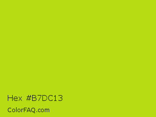 Hex #b7dc13 Color Image