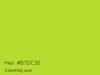 Hex #b7dc30 Color Image