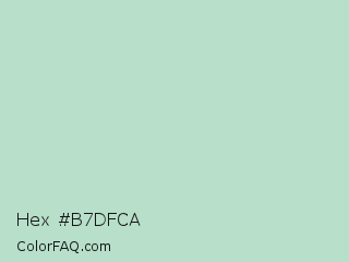 Hex #b7dfca Color Image