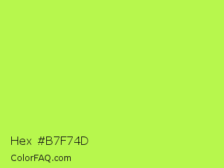 Hex #b7f74d Color Image
