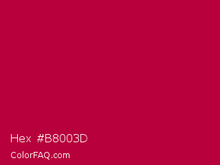 Hex #b8003d Color Image