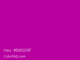 Hex #b8009f Color Image