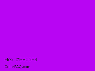 Hex #b805f3 Color Image