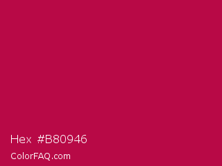 Hex #b80946 Color Image