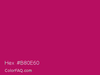 Hex #b80e60 Color Image